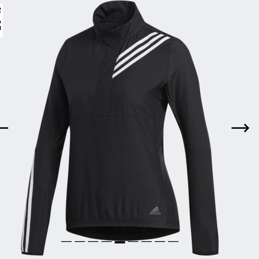 ADIDAS RUN IT 3-Stripes Anarak Jacket Top - Picture 3 of 8